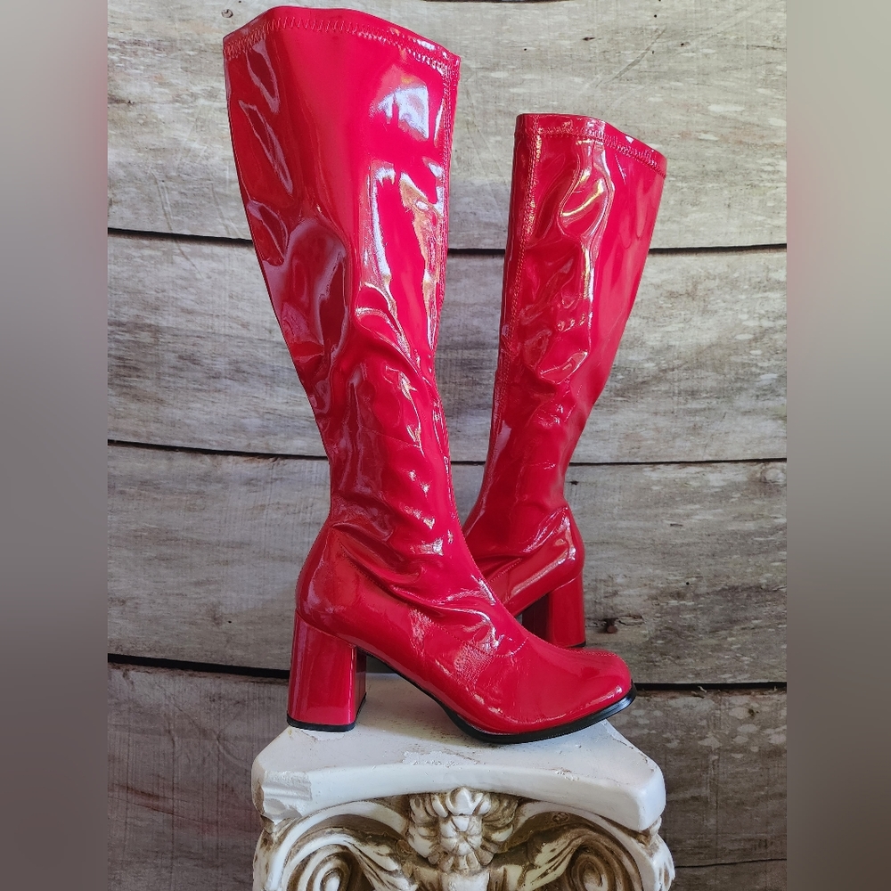 Red GoGo boots
